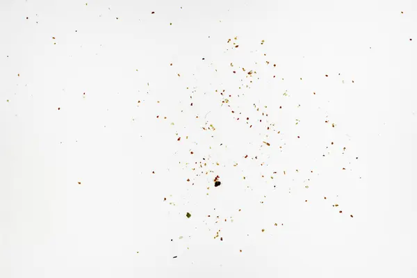 Beyaz arkaplanda konfeti olan beyaz kağıt