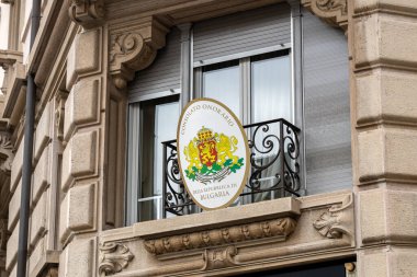 Lugano, İsviçre - 22 Aralık 2024: Bulgaristan Fahri Konsolosluğu