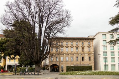 Lugano, İsviçre - 22 Aralık 2024: Banca della Svizzera Italiana - BSI