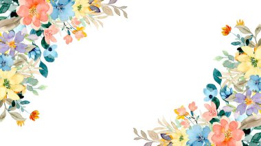 Düğün, doğum günü, kart, arkaplan, davetiye, duvar kağıdı, çıkartma, dekorasyon için renkli suluboya kenar.