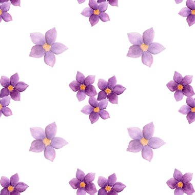 Mor suluboya çiçek arkaplanı