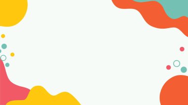 Soyut arkaplanın düz tasarımı