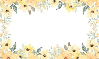 tasarım için suluboya çiçek arkaplanı.