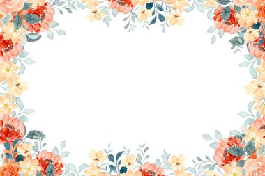 tasarım için suluboya çiçek arkaplanı.