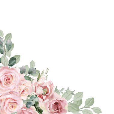 tasarım için suluboya çiçek arkaplanı.