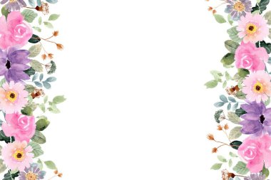 tasarım için suluboya çiçek arkaplanı.