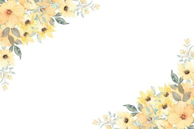 tasarım için suluboya çiçek arkaplanı.