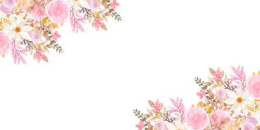 tasarım için suluboya çiçek arkaplanı.