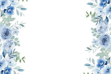 tasarım için suluboya çiçek arkaplanı