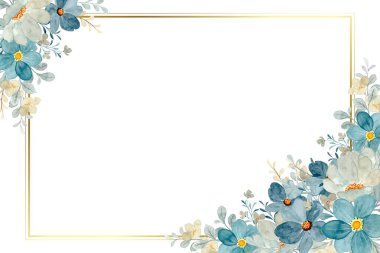 Tasarım için suluboya çiçekler arka plan vektörü.