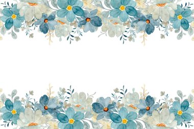 Tasarım için suluboya çiçekler arka plan vektörü.