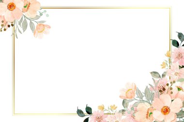 Tasarım için suluboya çiçekler arka plan vektörü.