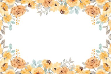 Su Rengi Gül Çiçek Davetiye Kartı Arkaplanı