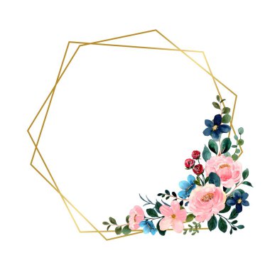 suluboya çiçek çizimi tasarımı