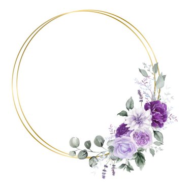 Çiçek açan botanik çiçekleri kenar çerçevesi. 