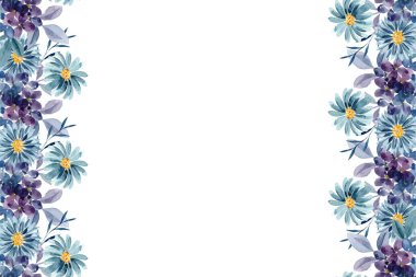 Düğün, doğum günü, kart, arkaplan, davetiye, duvar kağıdı, çıkartma, dekorasyon vesaire için çiçek rengi çerçevesi.