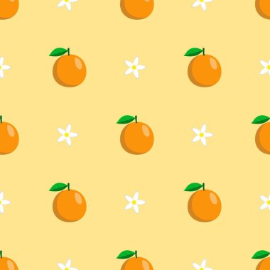 Taze portakallarla kusursuz parlak ışık deseni