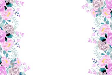 Düğün, doğum günü, kart, arkaplan, davetiye, duvar kağıdı, çıkartma, dekorasyon vesaire için renkli suluboya çerçevesi.