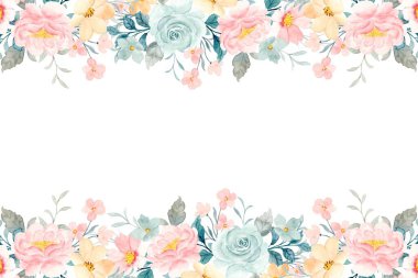 Düğün, doğum günü, kart, arkaplan, davetiye, duvar kağıdı, çıkartma, dekorasyon vesaire için renkli suluboya çerçevesi.