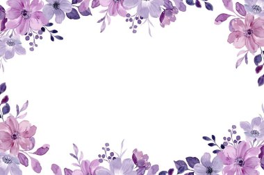 Tasarım için suluboya çiçekler arka plan vektörü