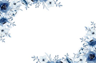 Tasarım için suluboya çiçekler arka plan vektörü