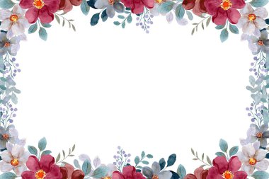 Düğün, doğum günü, kart, arkaplan, davetiye, duvar kağıdı, çıkartma, dekorasyon için suluboya çerçeve.
