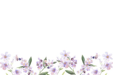 suluboya çiçek çerçevesi, tasarım için arkaplan,