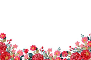 tasarım için suluboya çiçek arkaplanı.