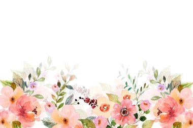 tasarım için suluboya çiçek arkaplanı.