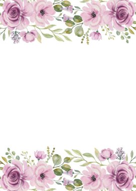 Tasarım için suluboya çiçekler arka plan vektörü.