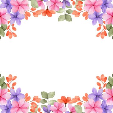 tasarım için suluboya çiçek arkaplanı.