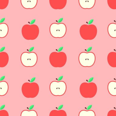 Kırmızı elma seamless modeli.