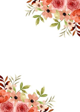 tasarım için suluboya çiçek arkaplanı. 