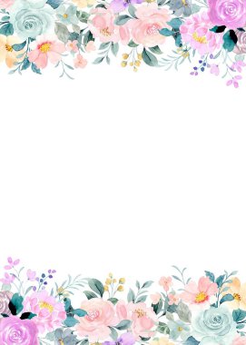 tasarım için suluboya çiçek arkaplanı. 