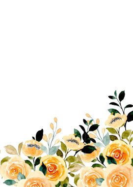 tasarım için suluboya çiçek arkaplanı. 