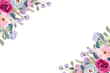 Düğün, doğum günü, kart, arkaplan, davetiye, duvar kağıdı, çıkartma, dekorasyon için suluboya bahar çiçeği.