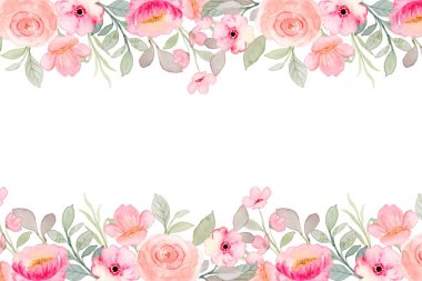 düğün, doğum günü, kart, arkaplan, davetiye, duvar kağıdı, çıkartma, dekorasyon için çiçek suluboya çerçevesi.