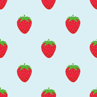 Çilekli kusursuz desen.