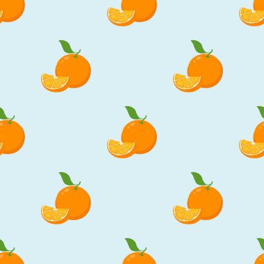Kusursuz desenli karışık turuncu meyve arkaplanı 