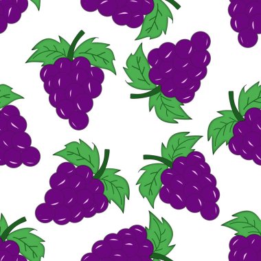 Mor Üzüm Kusursuz Desenli Arkaplan.