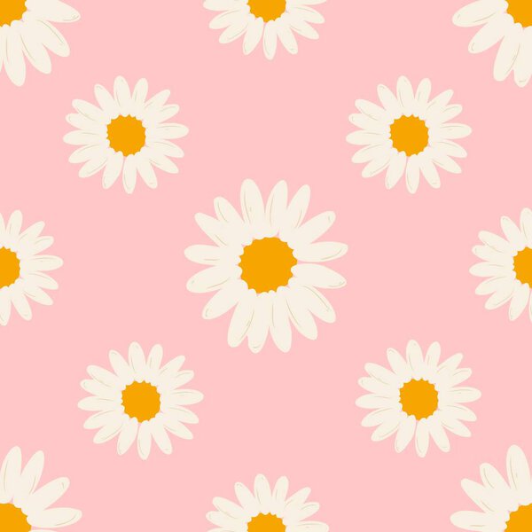 Цветы бесшовный узор, Damsk узор, Daisy бесшовный узор, фон, украшение