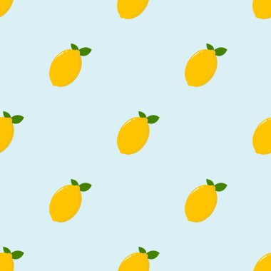  Limon dilimli kusursuz desen - vektör illüstrasyonu