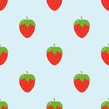 Kusursuz desenli çilek, organik meyve, ambalaj, kumaş, duvar kağıtları, tekstil baskısı.