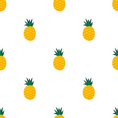 Sorunsuz ananas desen vektör