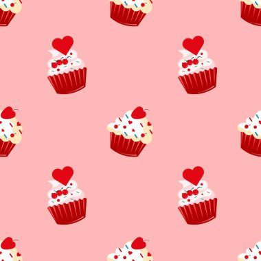 Sorunsuz vektör desen kekler