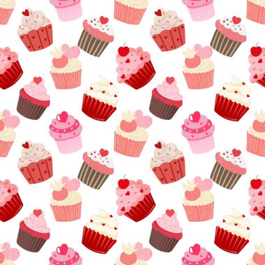 Sorunsuz vektör desen kekler