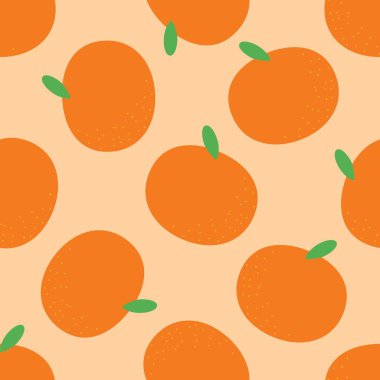 Portakal meyveli kusursuz desen