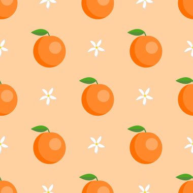 Portakal meyveli kusursuz desen