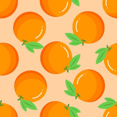 Portakal meyveli kusursuz desen