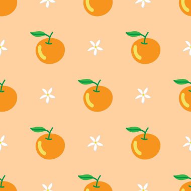 Portakal meyveli kusursuz desen